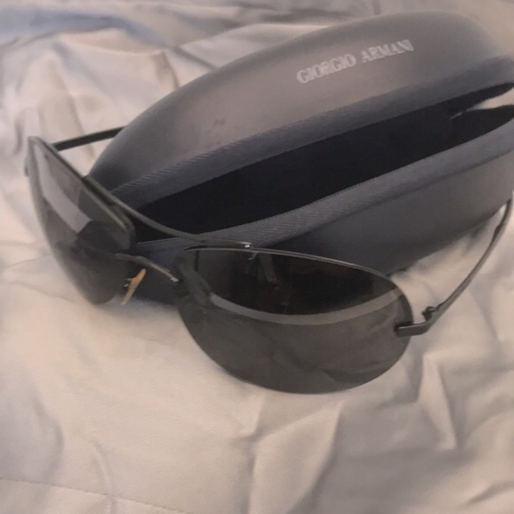 Giorgio Armani Mens Sunglasses Black - Picture 6 of 7